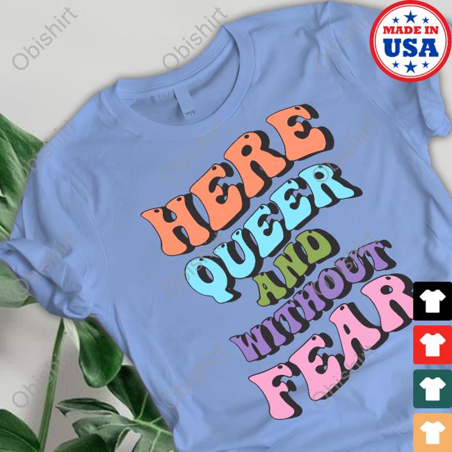 Target Pride Merch Here Queer And Without Fear Hoodie