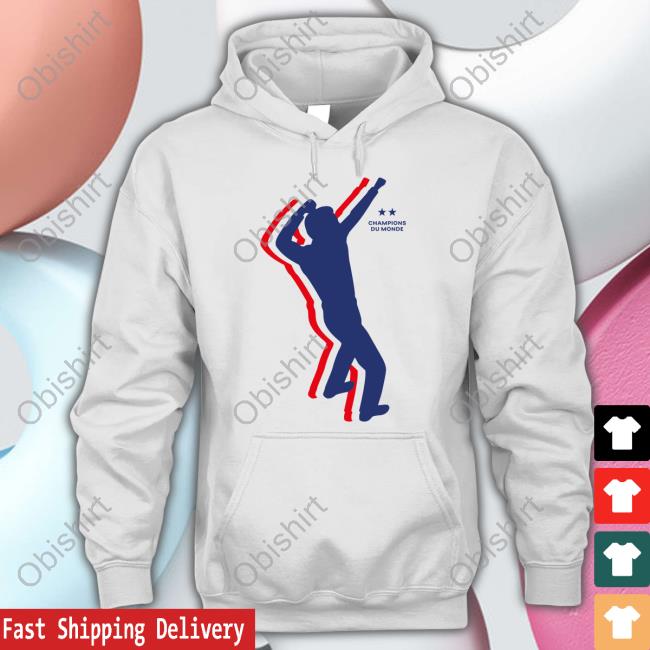 Équipe De France De Football Champions Du Monde Hoodie Elysee Boutique