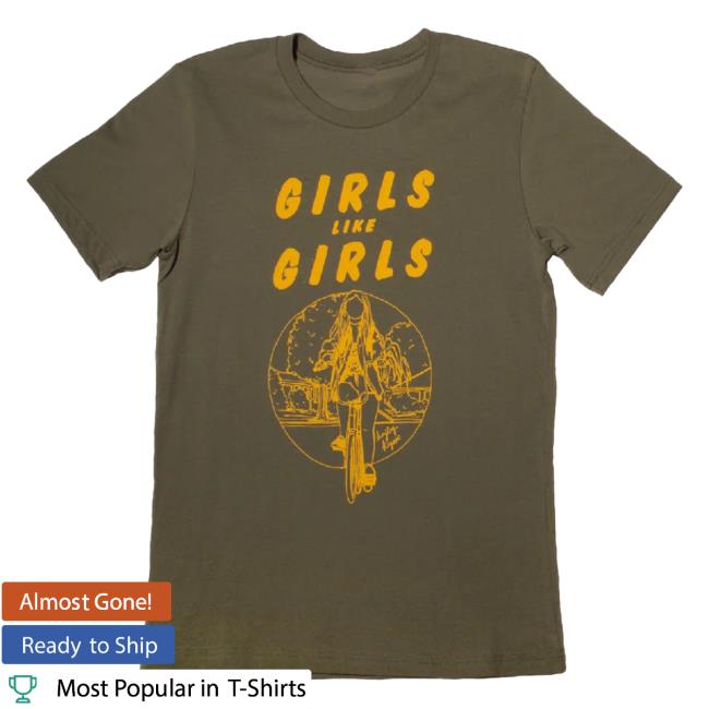 Official Hayley Kiyoko Merch Store Glg Girls Like Girls (100 Million Views) Top Shirt Military Green HayleyKiyoko