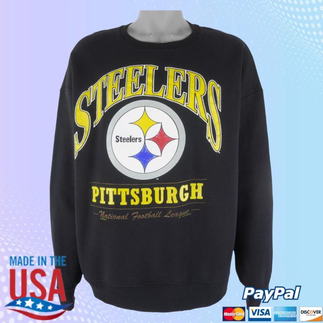 Official Vintage Club Clothing (Lee) - Pittsburgh Steelers Popover Hoodie 1998 X-Large