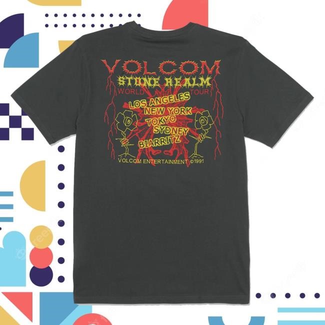 Official Volcom Merch Projection Short Sleeve Tee - Stealth Sweatshirt