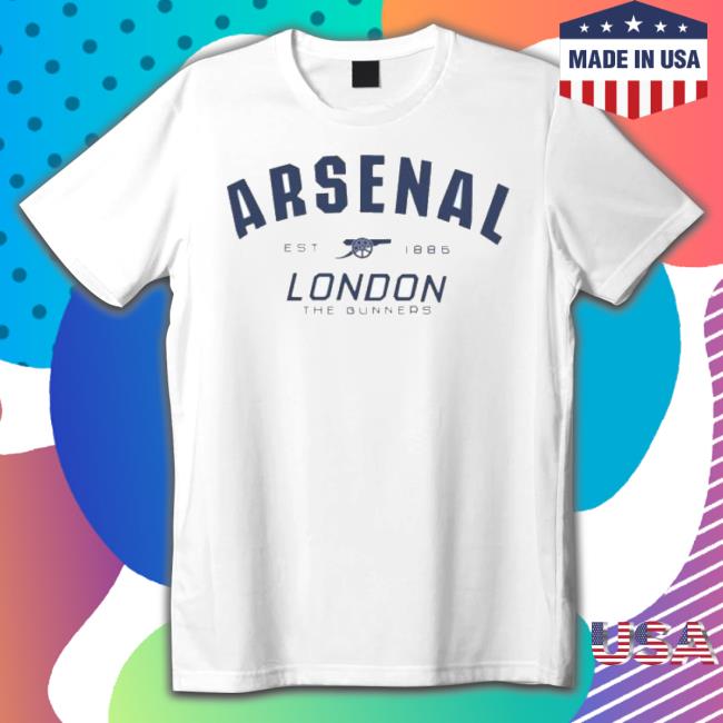 Arsenal Since 1886 White Gunners shirt