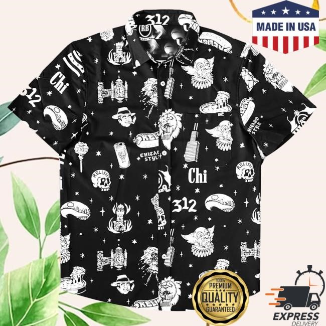 Official Relish Brand Merch 312 Flo Button Down Short Sleeve Crewneck Sweatshirt