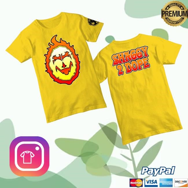 Icp Merch Insane Clown Posse Shaggy Flame Yellow Hoodie Sweatshirt