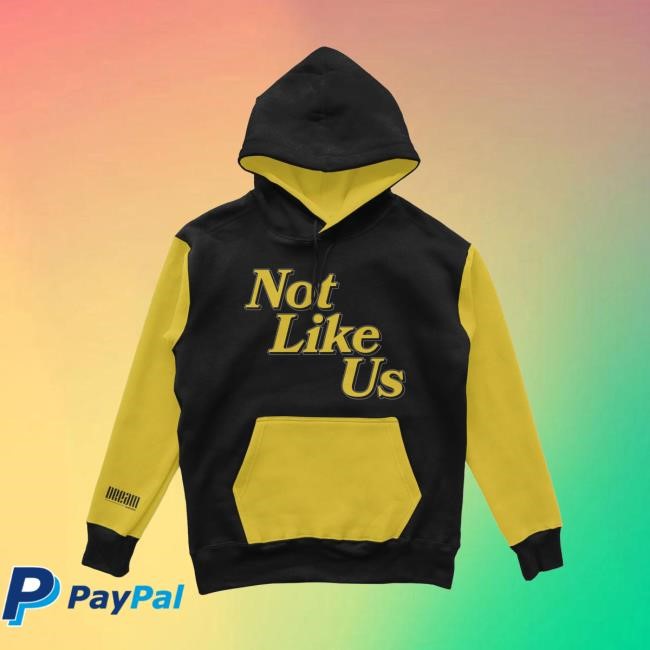 Dream Clothing Hq Store Not Like Us Color Block Hooded Sweatshirt