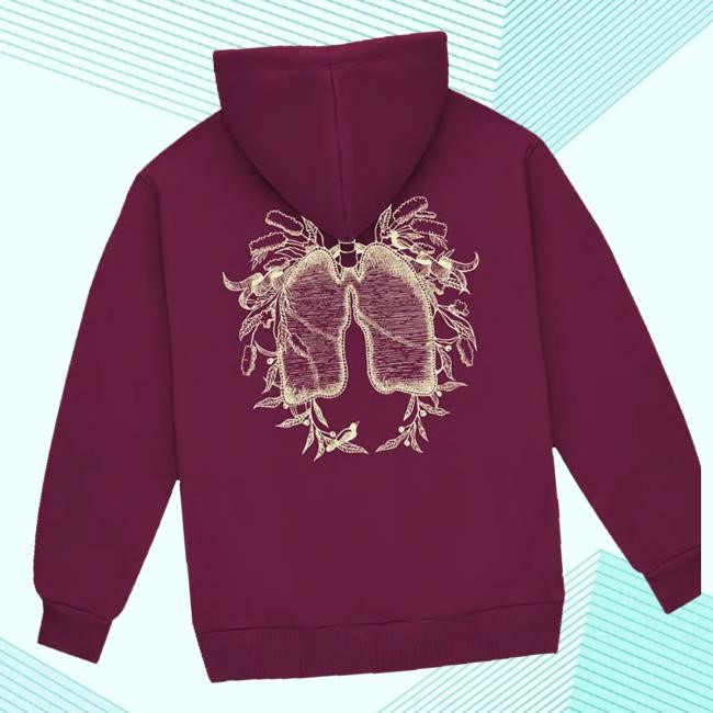 Florence And The Machine Merch Maroon Symphony Crewneck Sweatshirt
