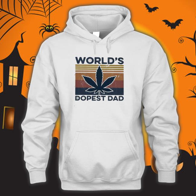Official Weed World’S Dopest Dad Vintage 2023 T-Shirt