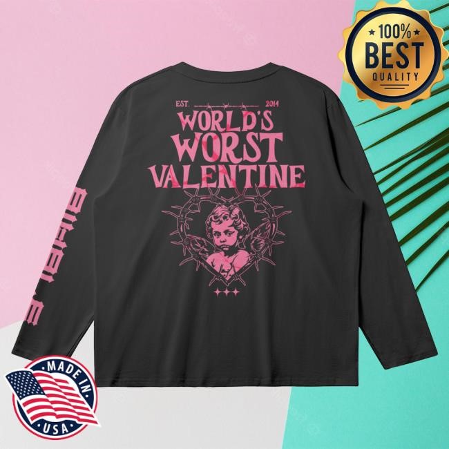 Rivals Band Merch Cupid World's Worst Valentine Tee Shirt Rivals Band Merch Cupid World's Worst Valentine Shirts
