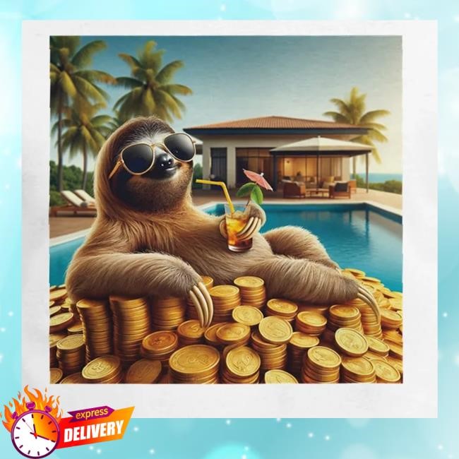 Official Slothfullthings Merch Man Sloth Living His Dream Life Classic Shirt