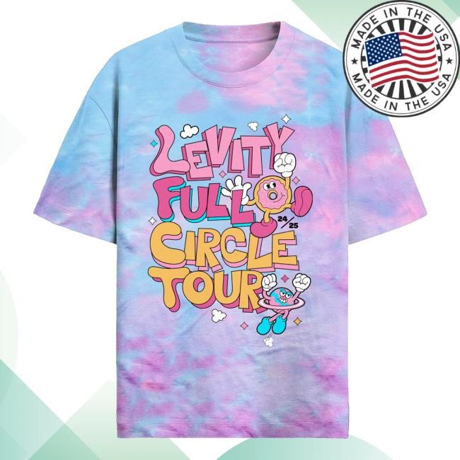 Trending Kt8 Merch Store Levity - Full Circle Disco - Tie Dye Funny Shirt