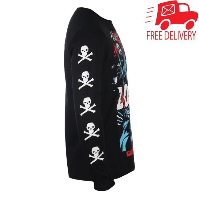 Official Metal Shop Store Men's T-Shirt With Long Sleeves Rob Zombie - Zombie Call - Rock Off Shirt