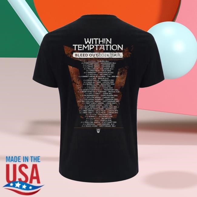 Within Temptation Merch Store Ritual Tour Tee