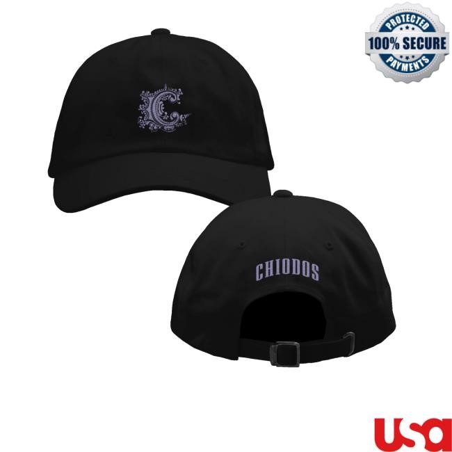Chiodos Merch Purple Logo Black Dad Hat