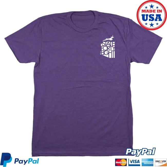 State Forty Eight Merch Men’S Crew Neck Gcu Cross Purple Crewneck Sweatshirt