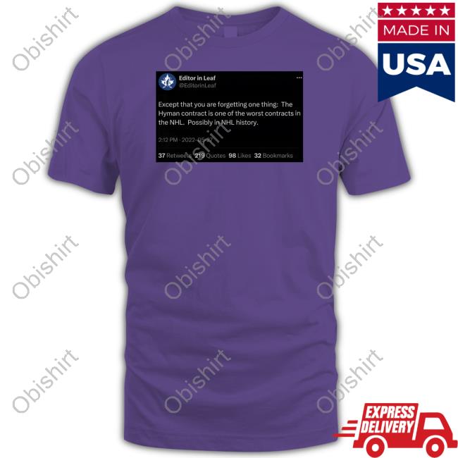Kailer Memeamotwo Hyman Contract Editor In Leaf Shirt