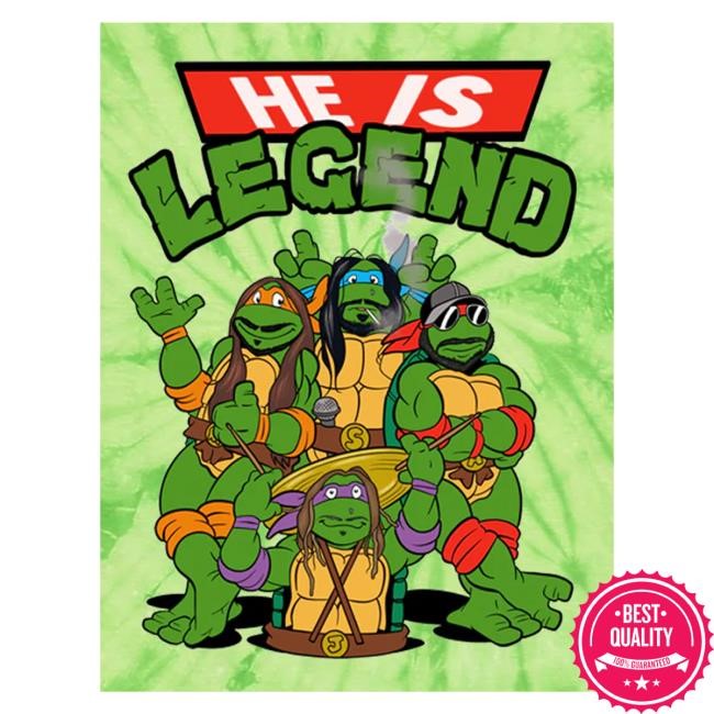 He Is Legend Shellshock Green Spider Tie Dye Sweatshirt