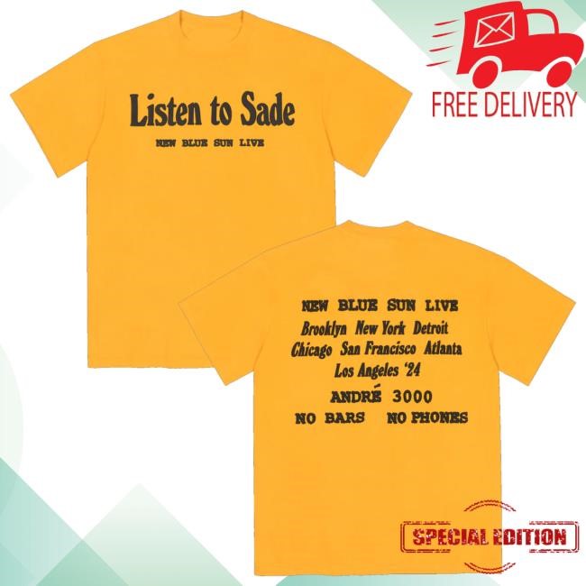 Andre 3000 Merch Store Listen To Sade Shirt