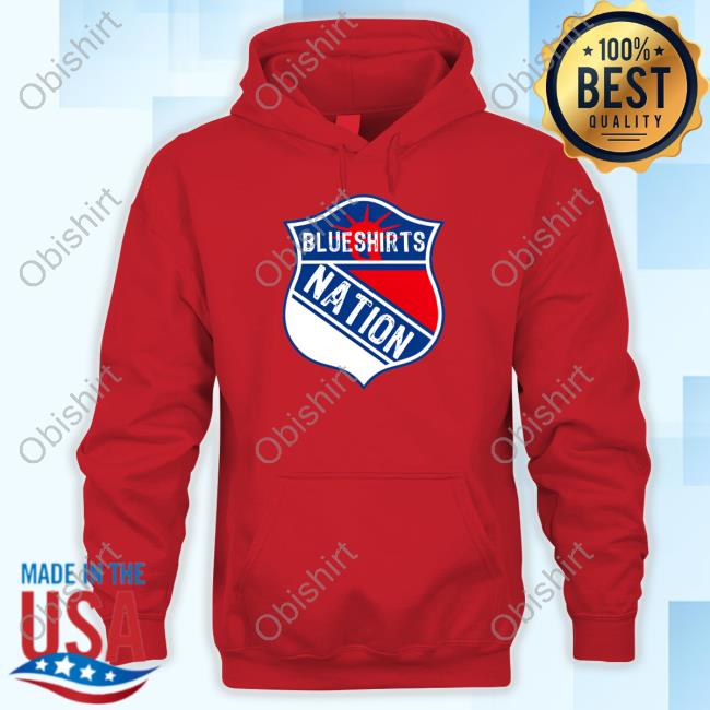 Official Lets Go Rangers Blueshirts Nation Logo Shirt