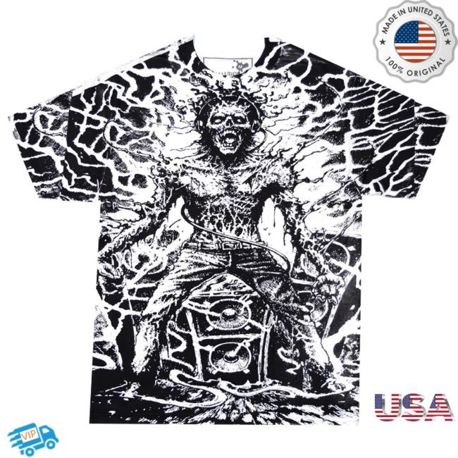 Exodus Ride Shop Merch Stunt Oversize Shock Factor Tee - White Long Sleeve Shirt