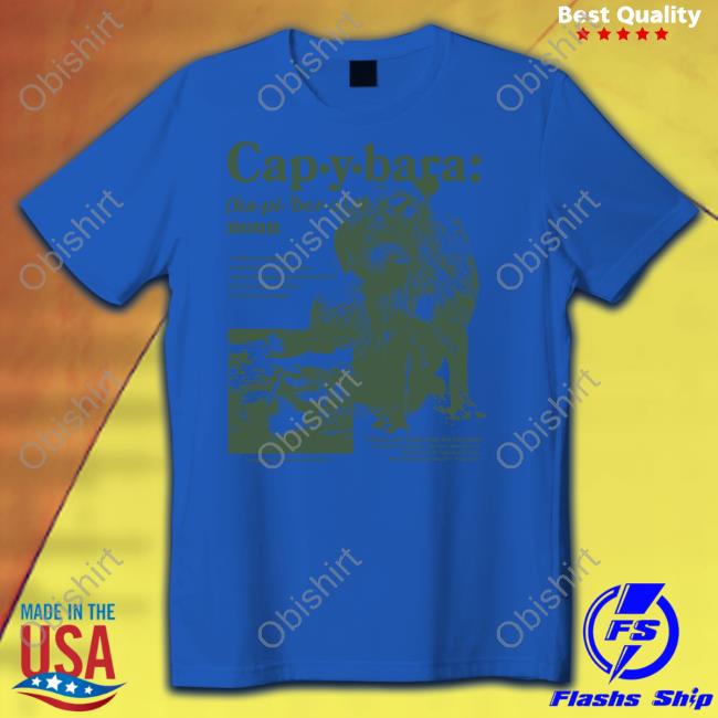 Capybaraman Shop Capybara Noun Defined Long Sleeve T Shirt