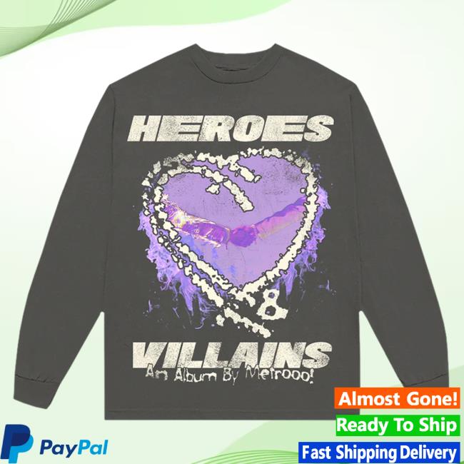 Official Spotify Capsule Store Merch Metro Boomin Ny Hearts On Fire Long Sleeve Shirt SpotifyCapsuleStore MetroBoomin Shop