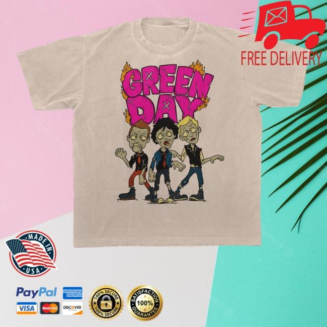 Greenday Merch Shop Walking Green Day Zombie Tank Top Walking Green Day Zombie Classic Shirt