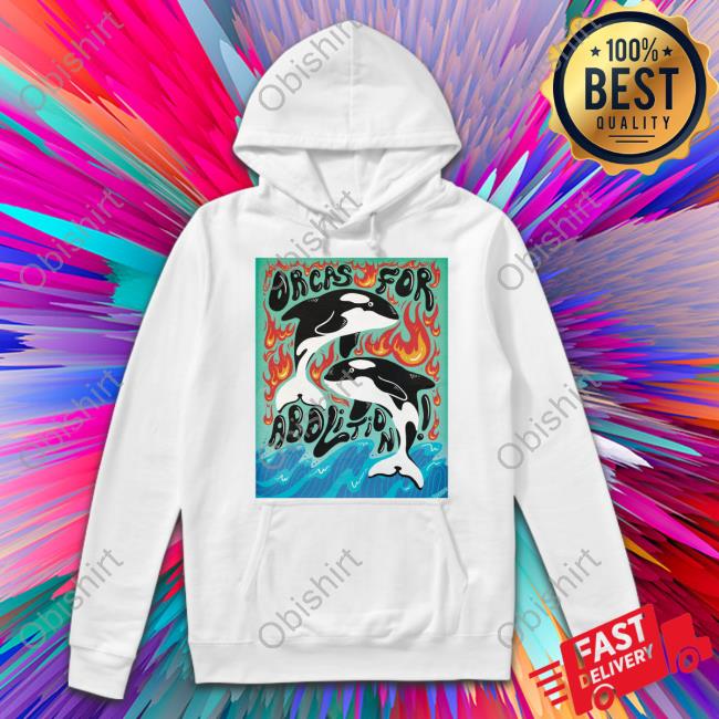 Orcas For Abolition Long Sleeve Tee Shirt