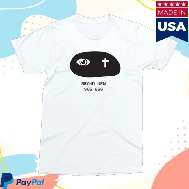 Fight Off Your Demons Merch Store Cross Eye Shirt (White) Long Sleeve Shirt