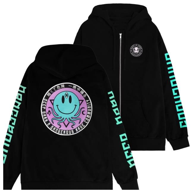 Deep Dark And Dangerous Merch Dan V2 Zip Up T-Shirt