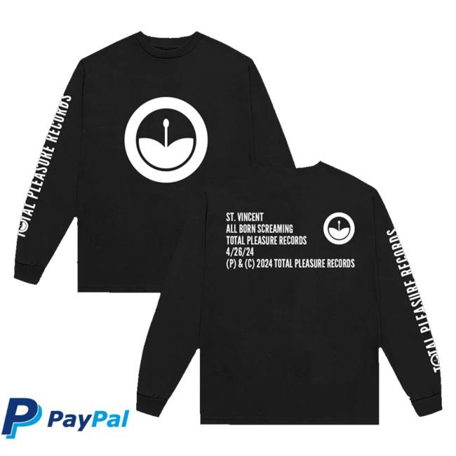 St. Vincent Official Store Total Pleasure Records Hoodie St. Vincent Official Store Total Pleasure Records Long Sleeve T Shirt