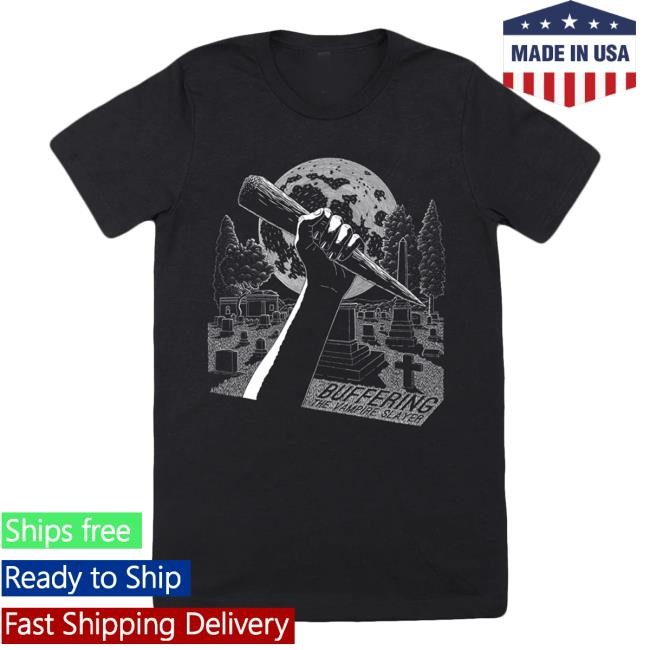 Buffering The Vampire Slayer Merch Logo Drawn Sweatshirt