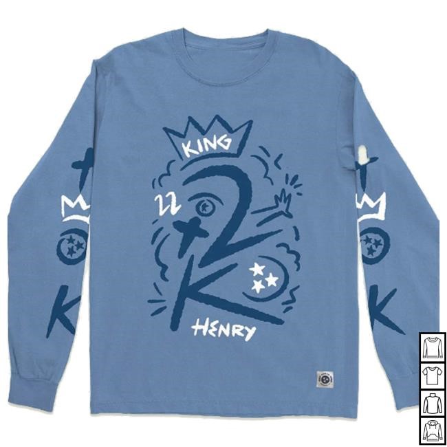 Hangtn Merch Store The King 2K Derrick Henry Longsleeve Hooded Sweatshirt