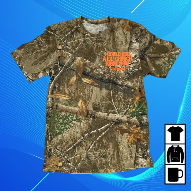 Official Toby Mac Store Merch A Lil Church Camo Tee Shirt