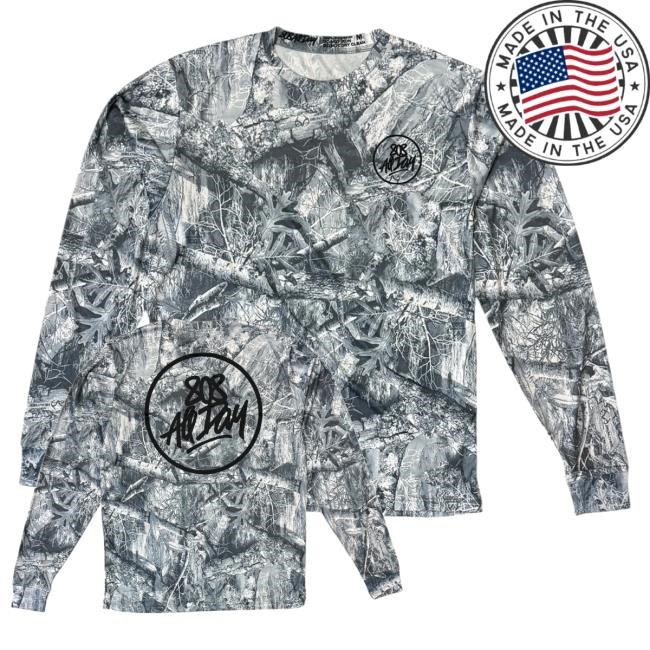 808 All Day Merch Shop Store White Real Tree Camo Dri Fit Performance Tee Shirt
