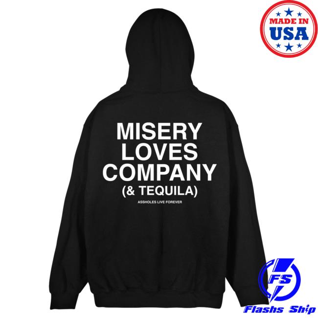 Official Linda Finegold Merch Store Misery Loves Company (& Tequila) Black Long Sleeve Lindafinegold Clothing Shop