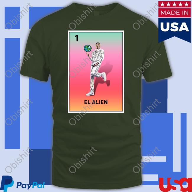Bexar County Social Apparel Store Loteria De San Antonio El Alien Shirt