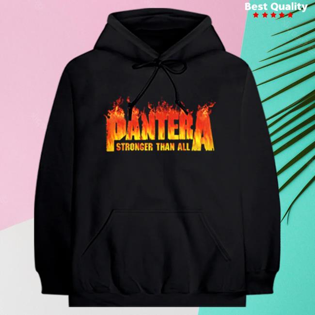 Official Pantera Merch Store Pantera Stronger Than All Flames Attractive Hoodie