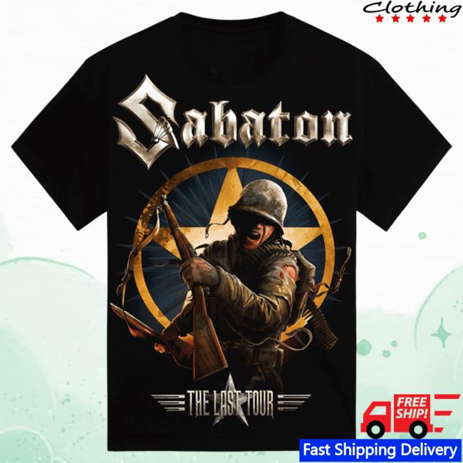 Official Sabaton Merch Store Sabaton The Last European Tour 2017 T-Shirt Sabaton Shop