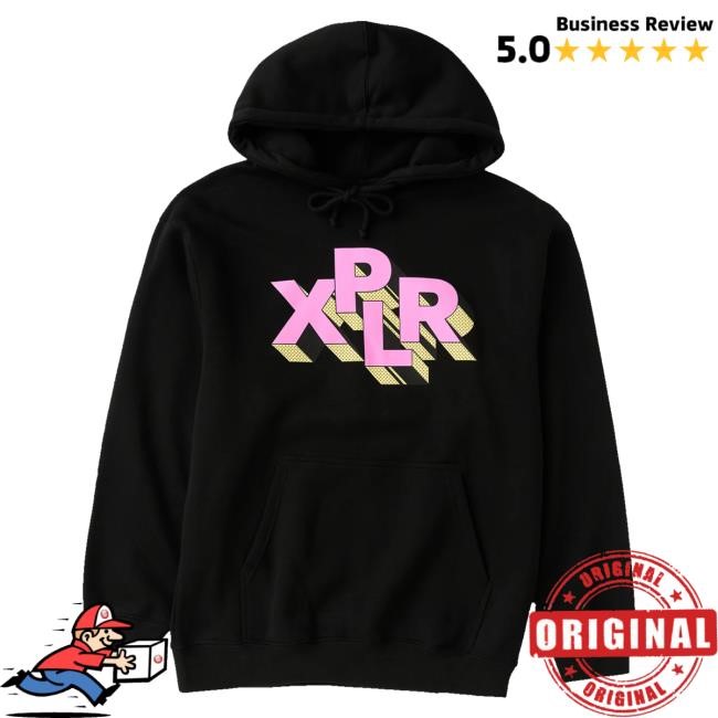 Trending Shop Xplr Merch Block Hoodie Black Sweatshirt