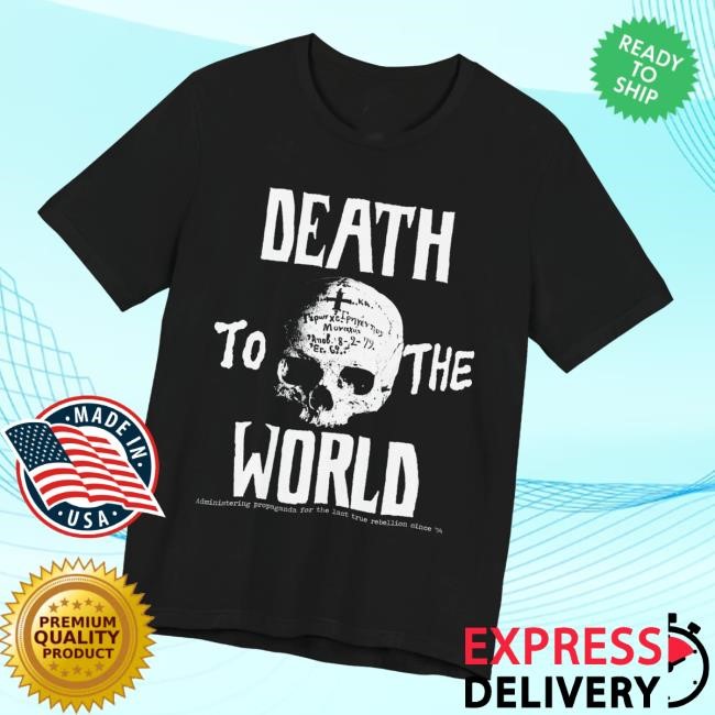 Death To The World Merch Store Throwback Skull Hooded Sweatshirt