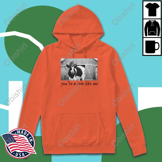Allymakesmagic Store You're A Cow Like Me Eyes Of Full Stars Hooded Sweatshirt