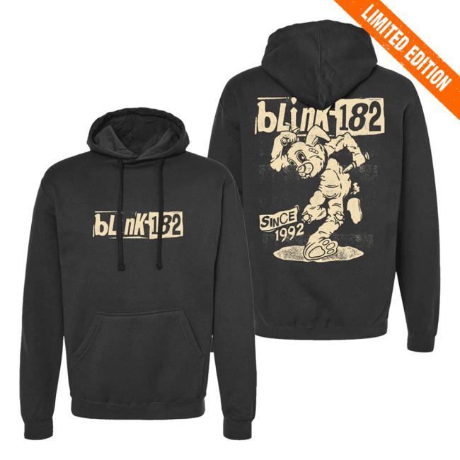 Official Blink 182 Merch Store Edging The Pit Crewneck Black Blink182 Shop