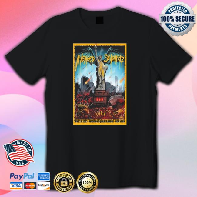 Avenged Sevenfold Tour New York, Ny 2023 Poster T-Shirt