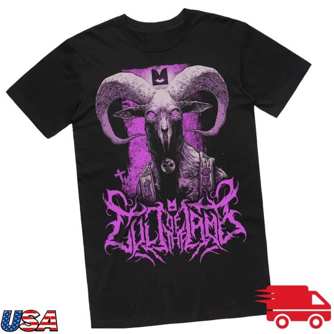 Devolver Digital Merch Cult Of The Lamb Unholy Goat T-Shirt (Black) T-Shirt