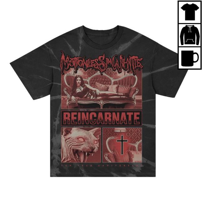 Motionless In White Merch Store Evil Eyes T-Shirt (Dye) Shirt