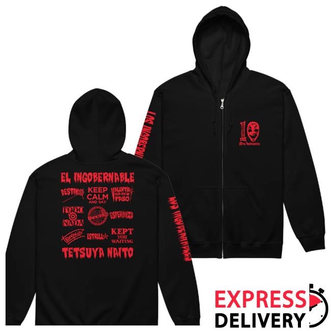 Njpw1972 Merch Tetsuya Naito Los Ingobernables Hoodie 2025 (Red) Hoodie