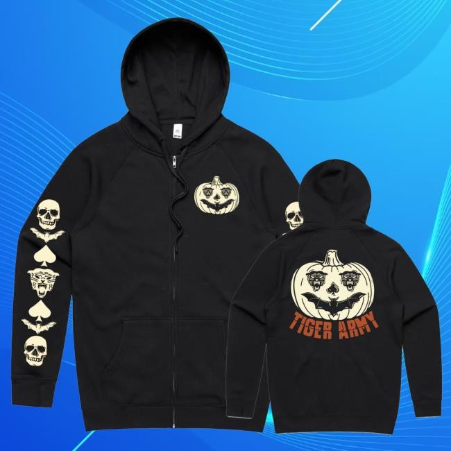 Official Merch Connection Inc Merch Tiger Army Jack O' Lantern Remix Zip-Up t-shirt, hoodie, tank top, sweater and long sleeve t-shirt