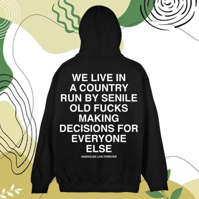 Official Linda Finegold Merch Store Senile Old Fucks Black Long Sleeve T-Shirt Lindafinegold Clothing Shop