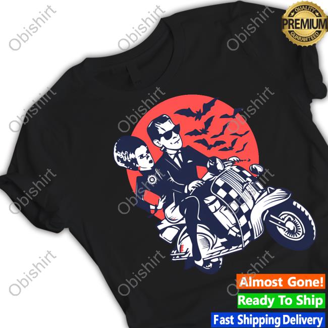 Ska-Lloween Man And Women Driving Scooter At Halloween Official Shirt