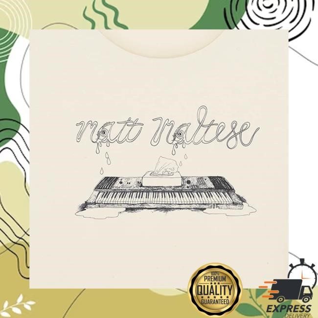 Matt-Maltese Merch Matt Maltese Crying Piano T-Shirt